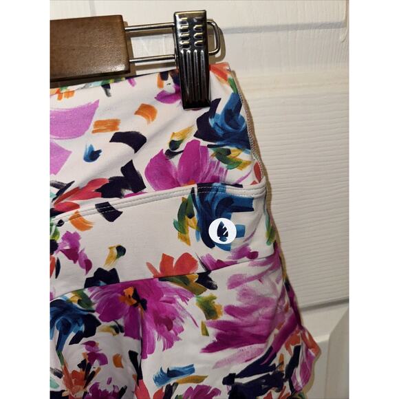 Dona Jo Women’s Glide Skort Multi Colorful Size 2 L Large Tennis Pickleball - Picture 2 of 5